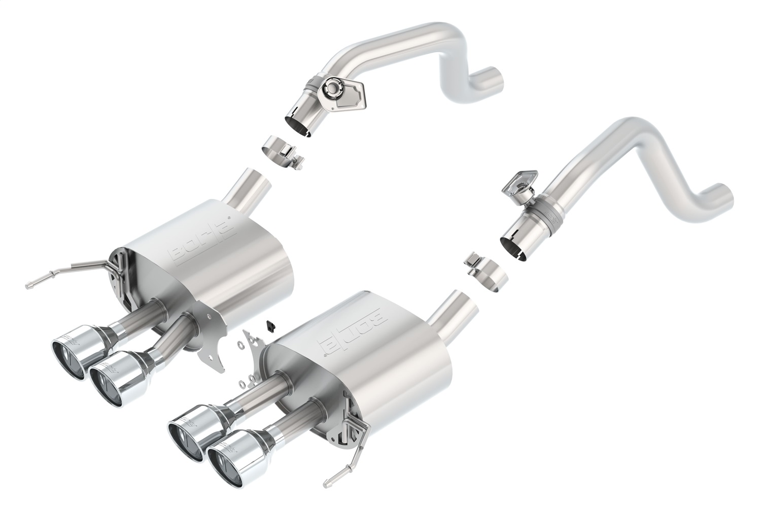 S-Type Axle-Back Exhaust System, 2014-2019 Corvette C7 6.2L V8 Automatic/Manual