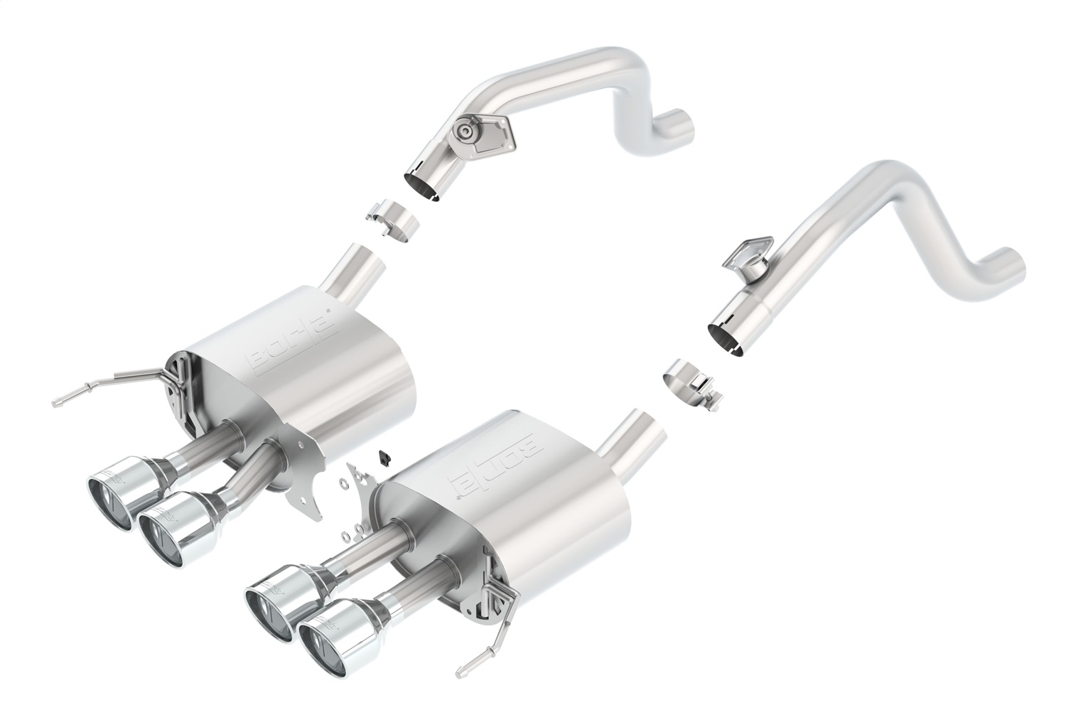 S-Type Axle-Back Exhaust System, 2014-2019 Corvette C7 6.2L V8 Automatic/Manual