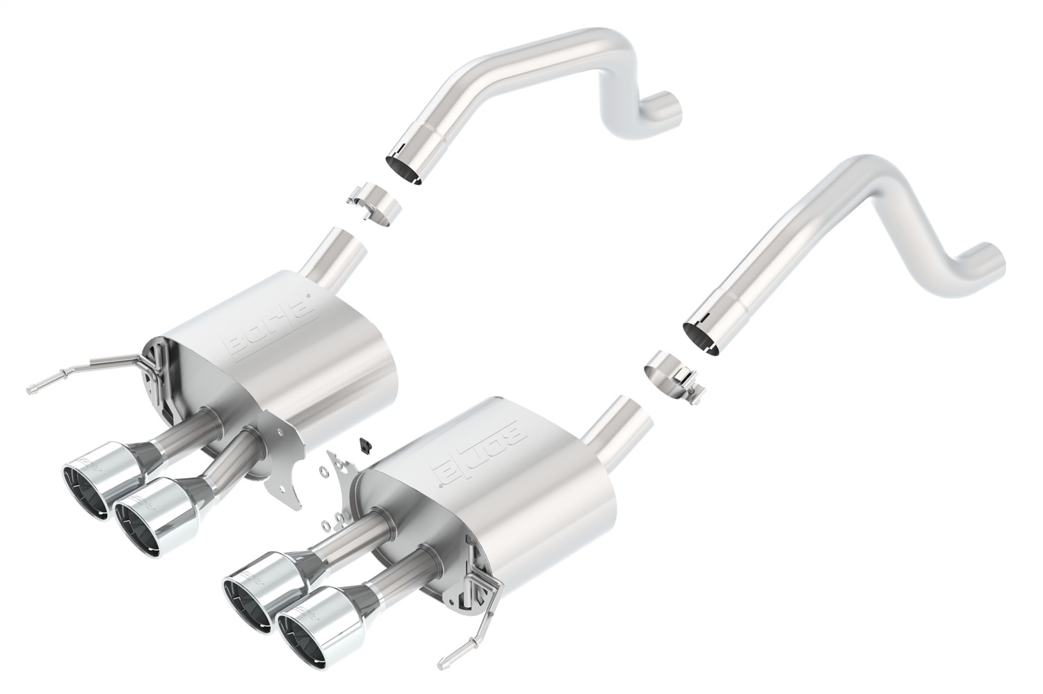 S-Type Axle-Back Exhaust System, 2015-2019 Corvette C7 Z06 6.2L V8 Automatic/Man