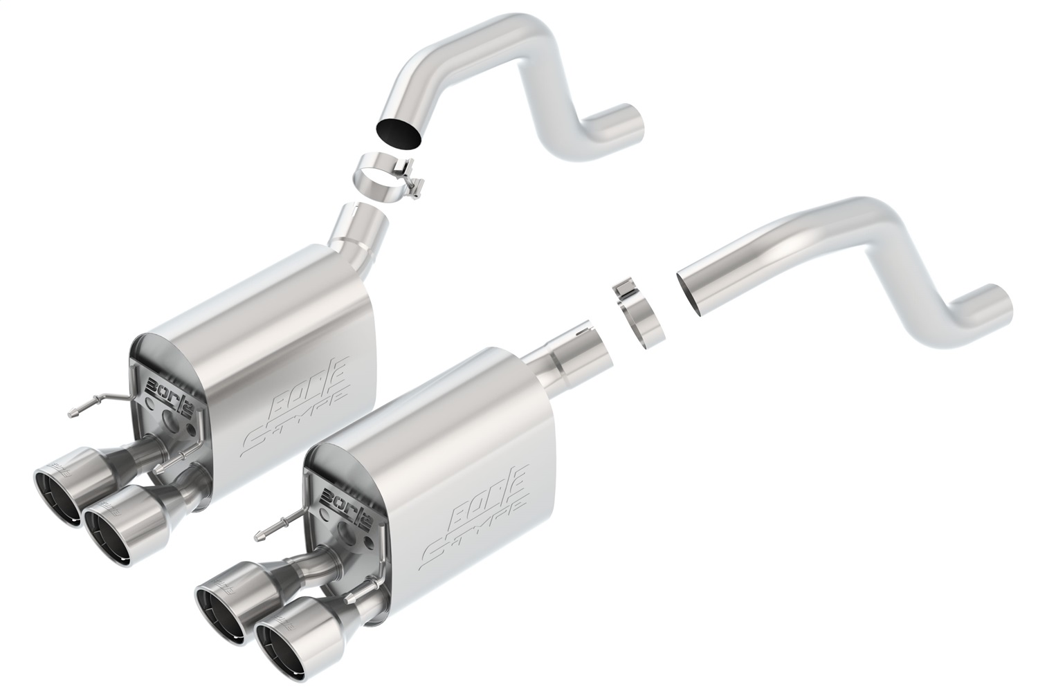 S-Type II Axle-Back Exhaust System, 2006-2013 Corvette C6 Z06/ZR1 7.0L/6.2L V8 M