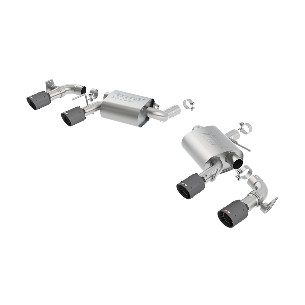 2016-2023 Camaro SS Borla W- Dual Carbon fiber Tips Axle-Back Exhaust S-Type
