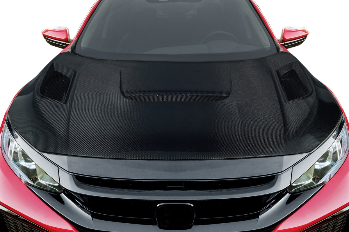 2016-2021 Honda Civic Carbon Creations Shingo Hood - 1 Piece