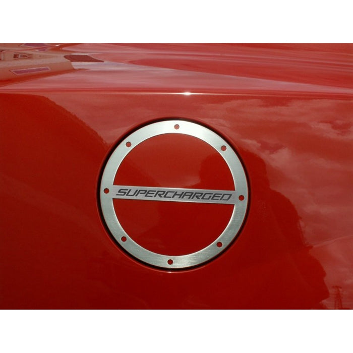 Camaro Fuel Door Trim-Gas Cap Cover "SUPERCHARGED"