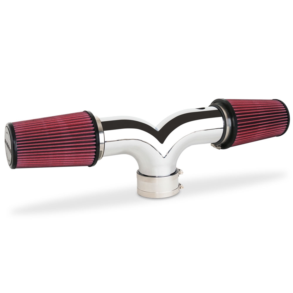 1997-2004 C5 / Z06 Corvette Dual / Twin Flow Air Intake System - Chrome Finish