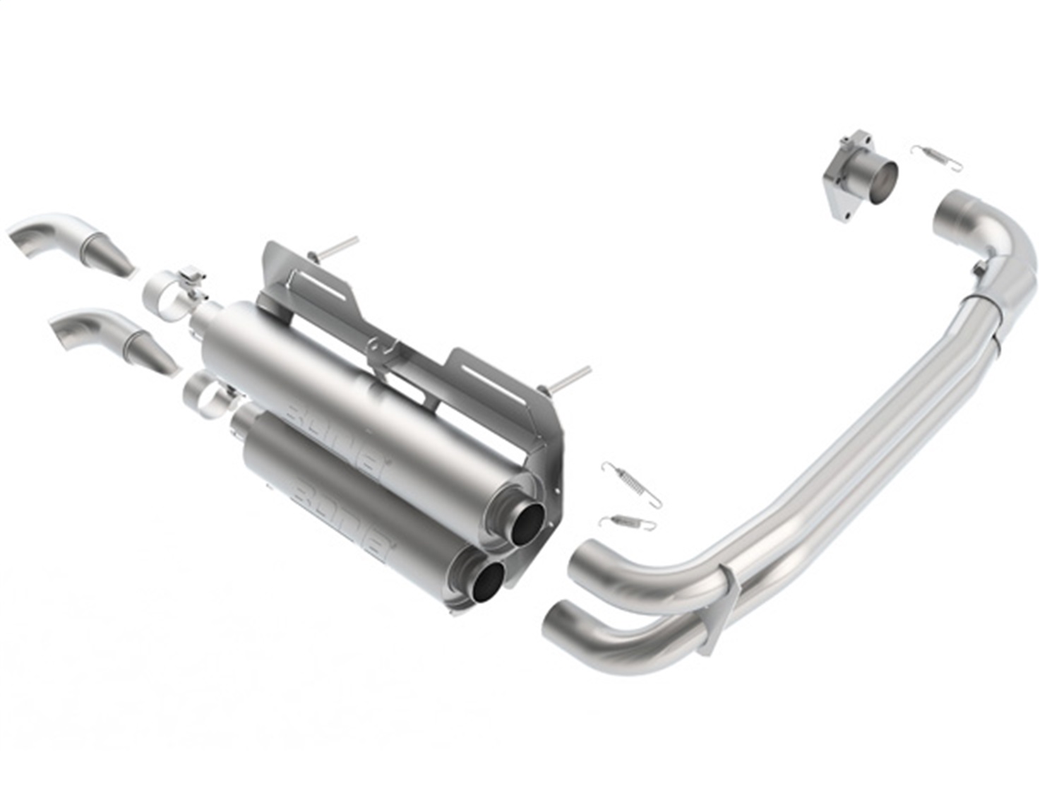 S-Type Manifold Back Exhaust System, 2015-2017 Polaris RZR XP Turbo. 925cc 0.9L
