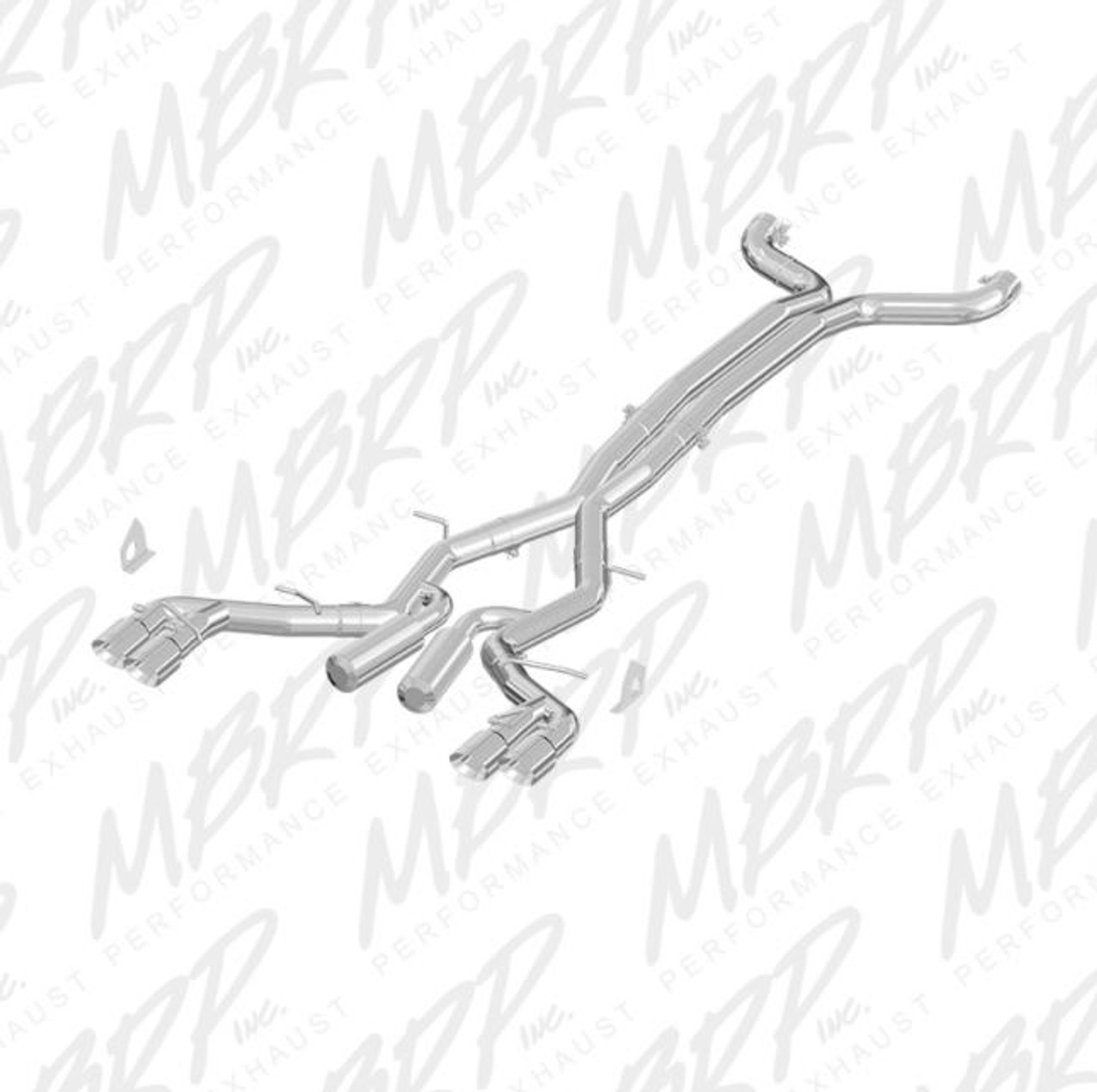16-22+ Camaro SS/ZL1 3" Dual Cat-Back W/ 4" Quad Dual Wall Tips, MBRP