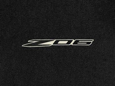 2023 Lloyds Black Z06 Black on Silver Logo Floor Mats