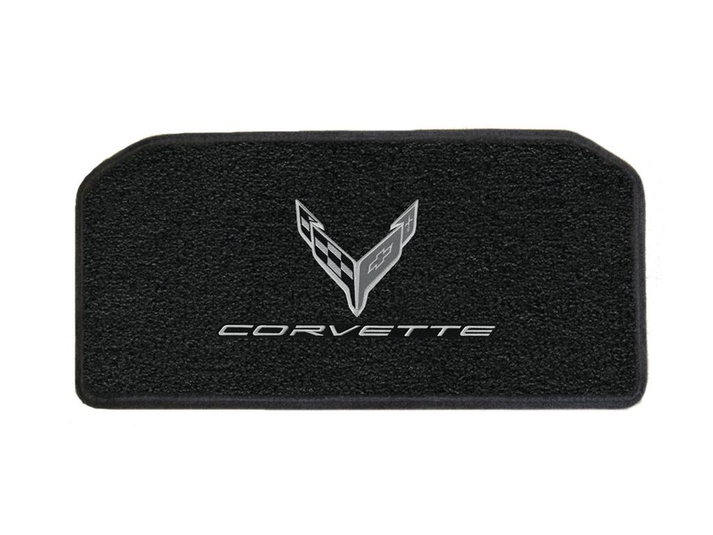 C8 Corvette Stingray 2020-2022 Ebony / Black Lloyds C8 Monochromatic Emblem & Script Front Trunk Mat