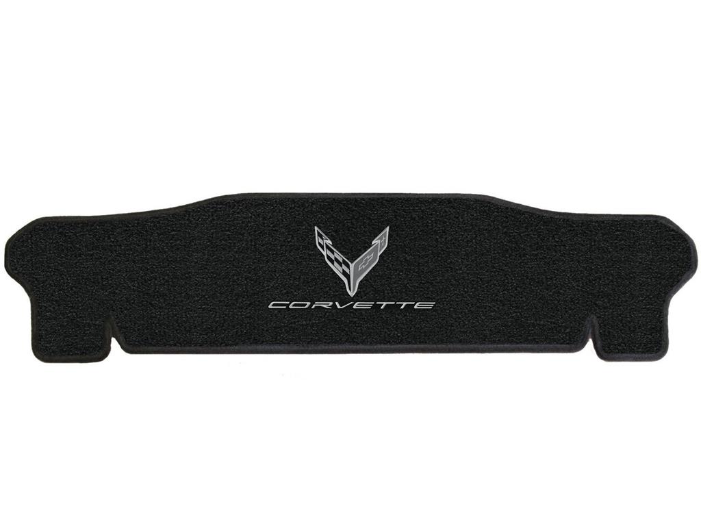 C8 Corvette Stingray 2020-2022 Ebony/Black Lloyds Monochromatic Emblem & Script Rear Trunk Cargo Mat