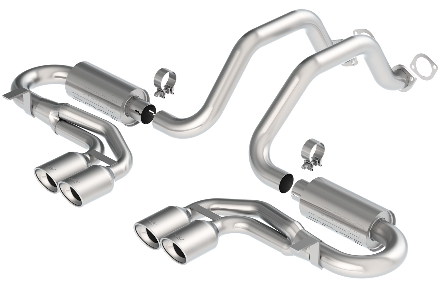 S-Type Classic Cat-Back Exhaust System, 1997-2004 Corvette C5/C5 Z06 5.7L V8 Aut