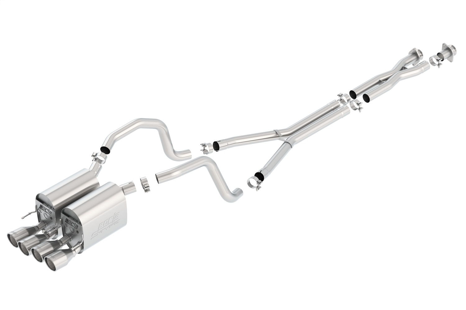 S-Type II Cat-Back Exhaust System, 2005-2008 Corvette C6 6.0L/6.2L V8 Automatic/