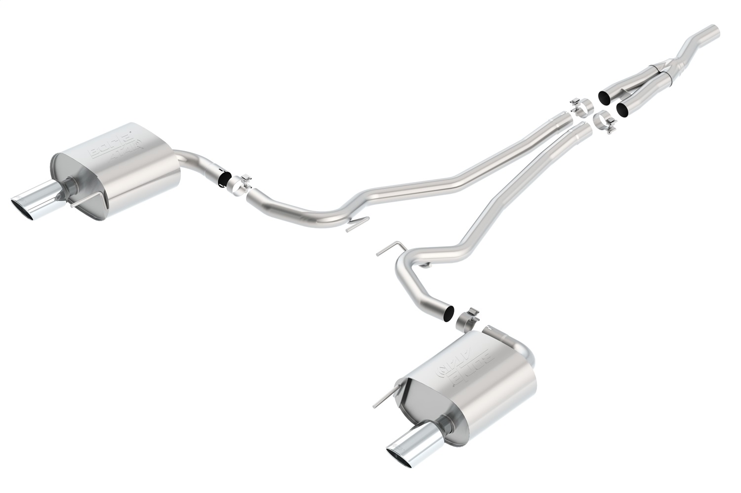 ATAK Cat-Back Exhaust System, 2015-20120 Mustang 2.3L 4 Cyl. EcoBoost Automatic/