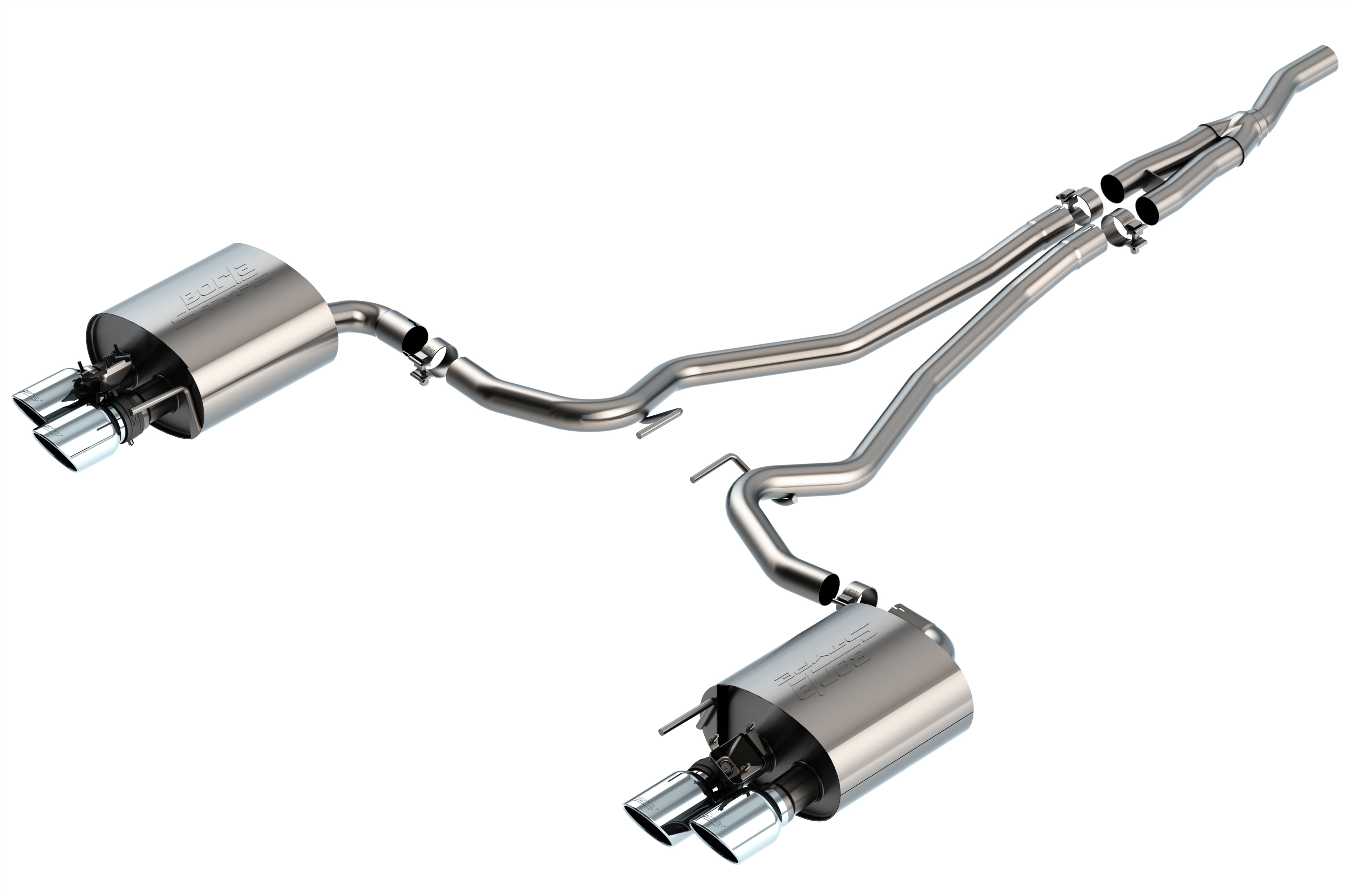 S-Type Cat-Back Exhaust System, 2019-2020 Mustang 2.3L EcoBoost, Automatic/Manua