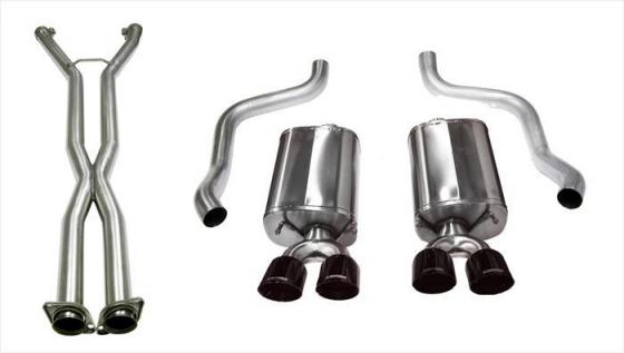2.5 Inch Cat-Back Sport Dual Exhaust 3.5 Inch Tips 09-13 Corvette 6.2L Stainless Steel Corsa Performance