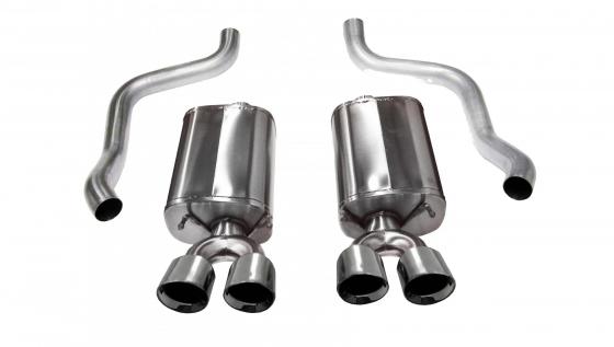 2.5 Inch Axle-Back Sport Dual Exhaust 3.5 Inch Tips 09-13 Corvette 6.2L Stainless Steel Corsa Performance