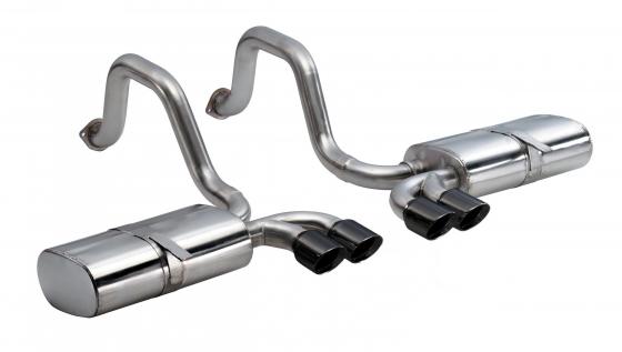 2.5 Inch Axle-Back Sport Dual Exhaust 3.5 Inch Tips 97-04 Corvette/Z06 5.7L Stainless Steel Corsa Performance