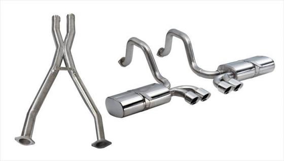 2.5 Inch Cat-Back Sport Dual Exhaust 3.5 Inch Tips 97-04 Corvette / Z06 5.7L Stainless Steel Corsa Performance