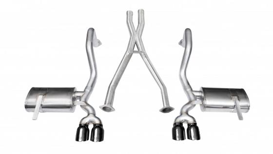 2.5 Inch Cat-Back Plus X-Pipe Xtreme Exhaust Dual Rear Exit 3.5 Inch 97-04 Chevy Corvette C5 Plus Z06 5.7L V8 Stainless Steel Co
