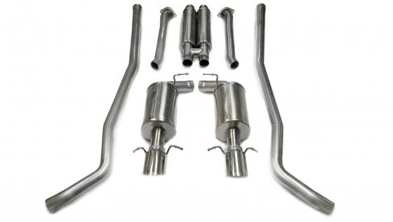 2.5 Inch Cat-Back Sport Dual Exhaust 4.0 Inch 2004-08 Cadillac CTS-V 5.7L/6.0L V8 Stainless Steel Corsa Performance