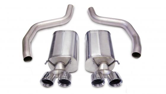 3.0 Inch Axle-Back Sport Dual Exhaust Twin 4.0 Inch 06-13 Corvette Z06 7.0L/ZR1 6.2L Stainless Steel Corsa Performance