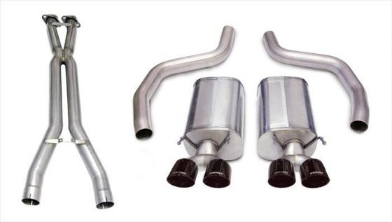 3.0 Inch Cat-Back Sport Dual Exhaust Twin 4.0 Inch 06-11 Corvette Z06 7.0L / ZR1 6.2L Stainless Steel Corsa Performance