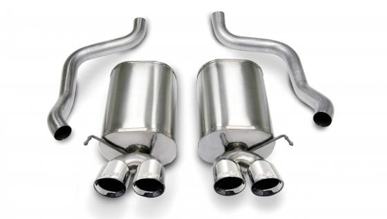 2.5 Inch Axle-Back Sport Dual Exhaust 3.5 Inch Tips 05-08 Corvette 6.0L/6.2L Stainless Steel Corsa Performance