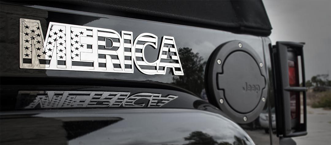 MERICA Brushed Stainless Emblem 1pc MERICA Satin Stainless Emblem 1pc, ; Sold as a 1-Piece Unit, ; Satin stainless