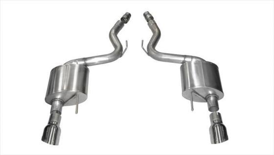 3.0 Inch Axle-Back Sport Dual Exhaust 4.5 Inch Tips 15-17 Mustang GT Fastback 5.0L Stainless Steel Corsa Performance