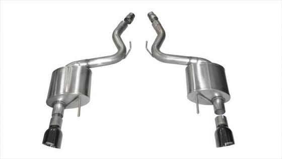 3.0 Inch Axle-Back Sport Dual Exhaust 4.5 Inch Tips 15-17 Mustang GT Fastback 5.0L Stainless Steel Corsa Performance