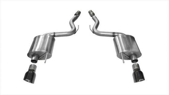 3.0 Inch Axle-Back Touring Dual Exhaust 4.5 Inch Tips 15-17 Mustang GT Fastback 5.0L Stainless Steel Corsa Performance