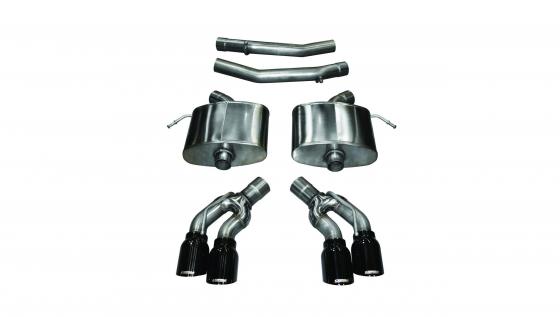 2.75 Inch Axle-Back Xtreme Dual Exhaust 4.0 Inch 16-Present Cadillac CTS-V Sedan 6.2L V8 Stainless Steel Corsa Performance