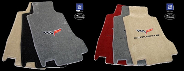 C6 Corvette C6/Z06 2007 Late-2008 Floor Mat Set (Hook Anchor) Emblem Only