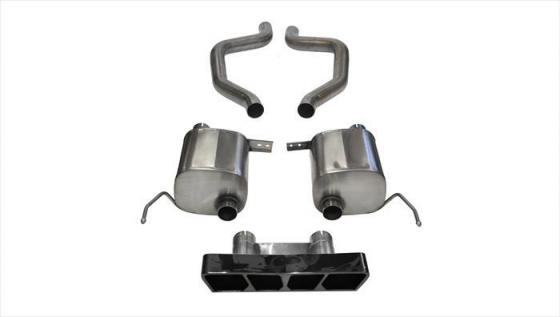 2.75 Inch Axle-Back Xtreme Dual Exhaust Polygon 17-Present C7 Corvette Grand Sport/Z06/ZR1 6.2L V8 Stainless Steel Corsa Perform