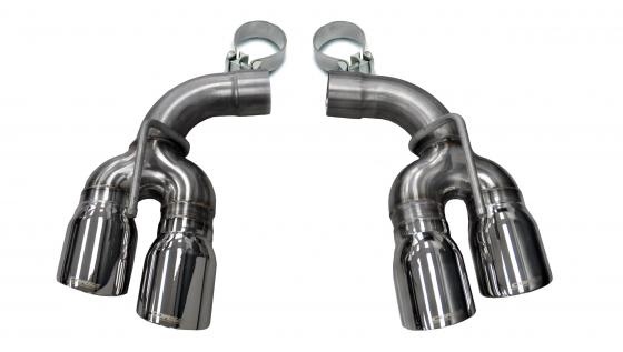 Two Twin 4.0 Inch Clamps Included Dual Rear Exit For Corsa Camaro SS/ZL1 Exhaust Only Stainless Steel Corsa