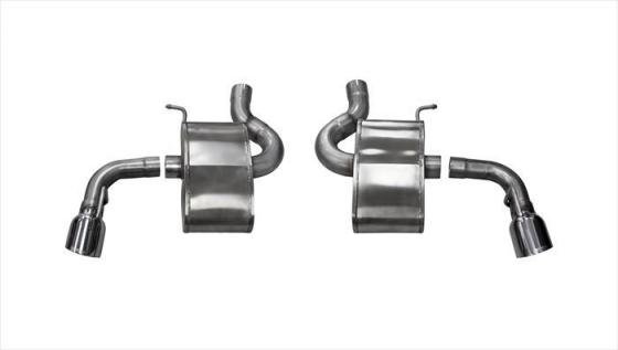 2.75 Inch Axle-Back Sport Polished Dual Exhaust 4.5 Inch 16-23 Chevy Camaro SS 6.2L V8 Stainless Steel Corsa