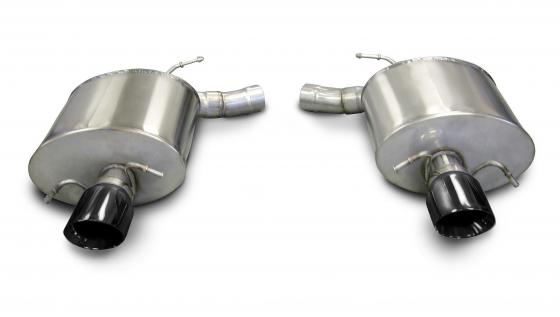 2.5 Inch Axle-Back Touring Dual Exhaust 4.0 Inch 09-14 Cadillac CTS-V Sedan 6.2L V8 Stainless Steel Corsa Performance