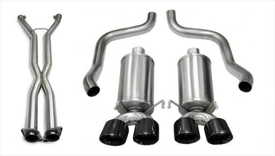 2.5 Inch Cat-Back Xtreme Exhaust Dual Rear Exit 4.0 Inch 05-08 Chevy Corvette C6 Manual/A4 Trans 6.0L/6.2L V8 Stainless Steel Co