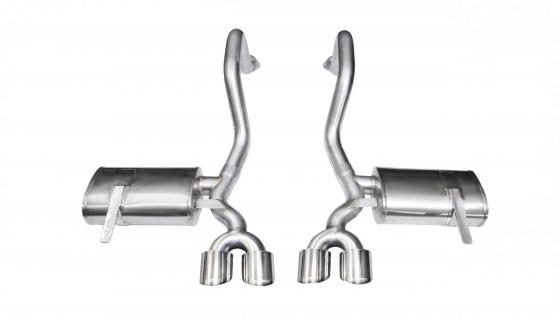 2.5 Inch Axle-Back Xtreme Dual Exhaust 4.0 Inch Tips 97-2004 Corvette C5/Z06 5.7L V8 Stainless Steel Corsa Performance