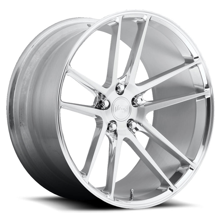 Niche Enyo T76 Camaro Wheels Hi-Luster Polished w-Brushed Face
