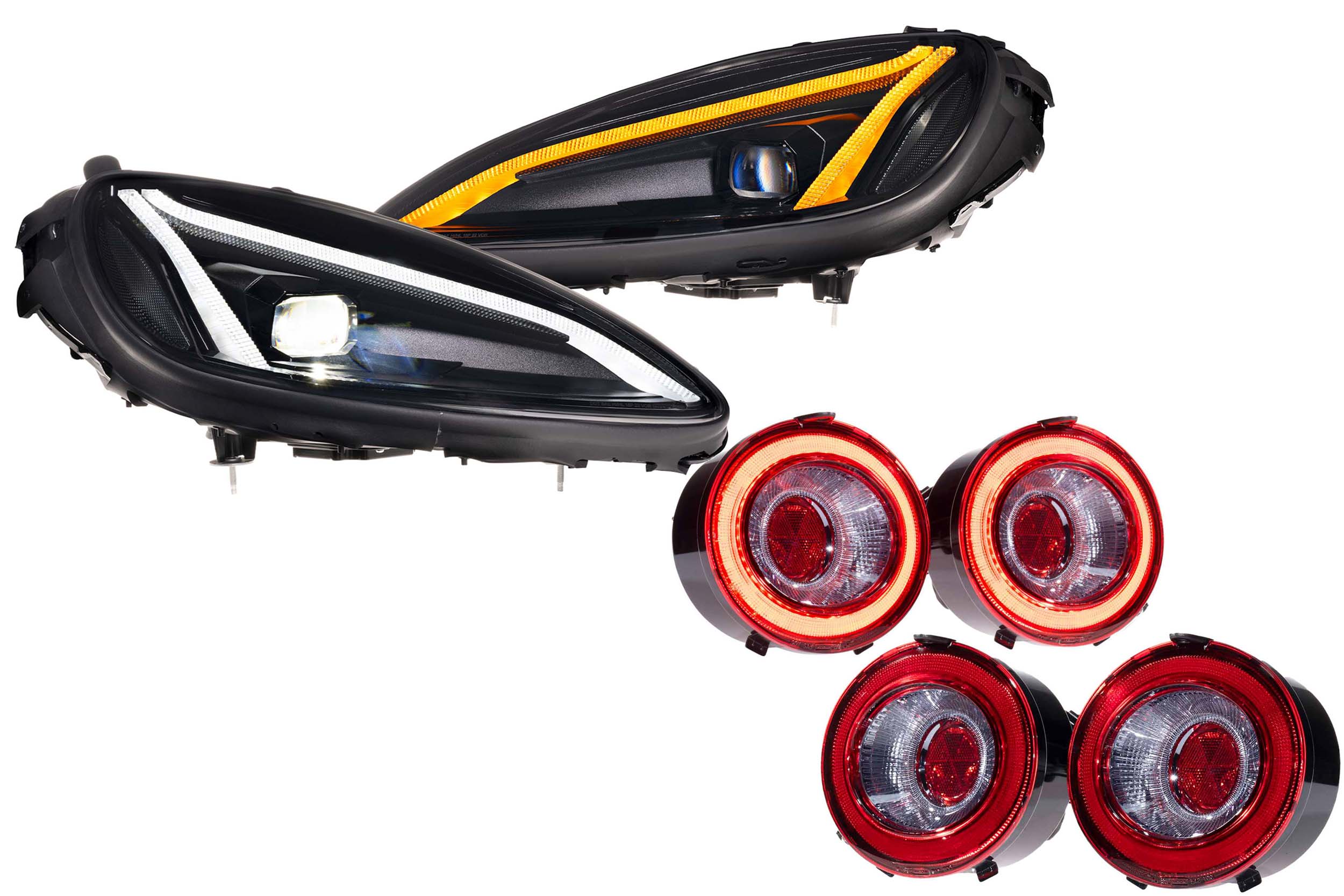 2005-2013 Corvette C6 Morimoto XB Evo LED Headlight & Tail Light Kit + Film