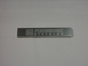 OEM "GM Performance Division" Badge