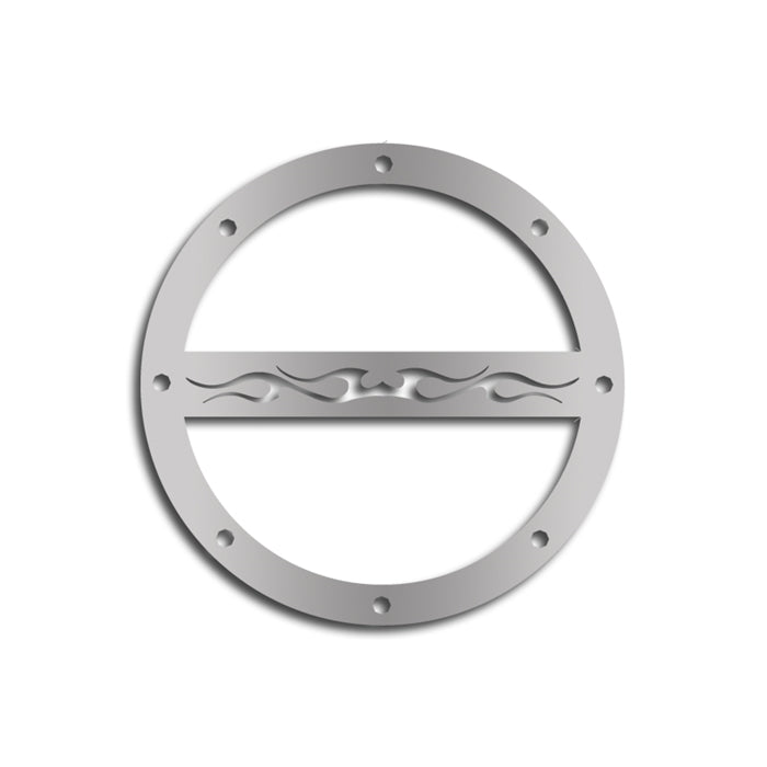 Camaro Fuel Door Trim-Gas Cap Cover - "TRIBAL FLAME" Design
