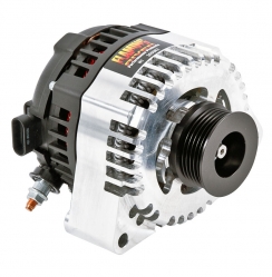 C5 Corvette Alternator, 170 Amp Billet HD Amp Alternator 2001-2004 Corvettes, Machined Finish