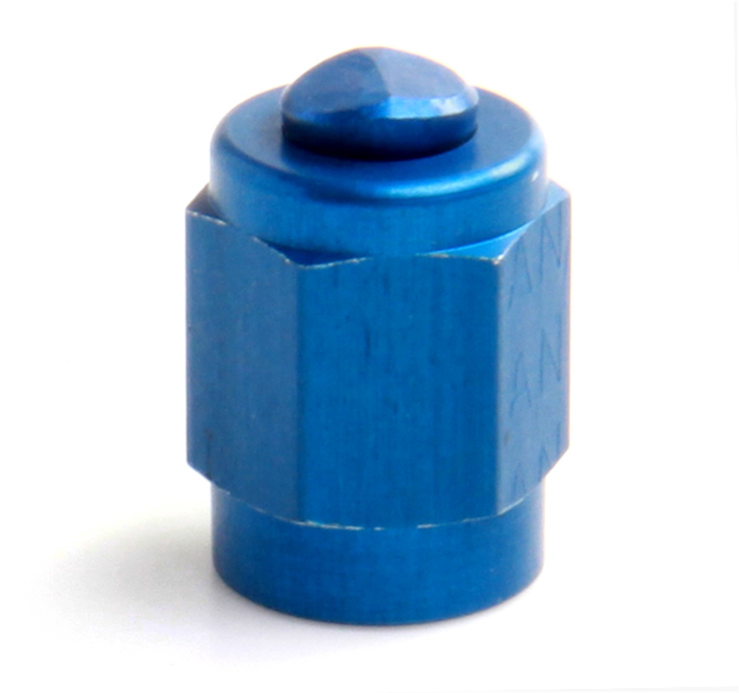 Fuel Hose Fitting, NOS Fittings NOS, 3AN FLARE CAP-BLUE