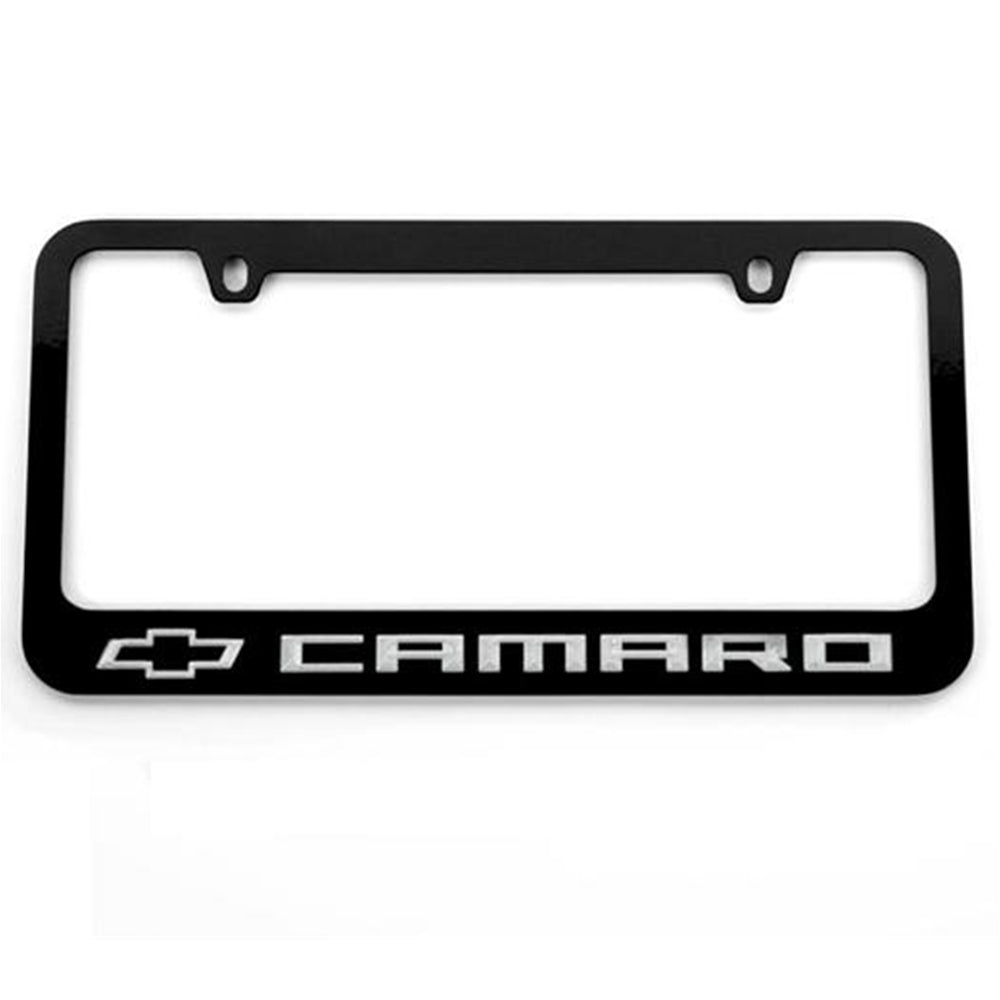 Chevy Bowtie Camaro License Frame : Black