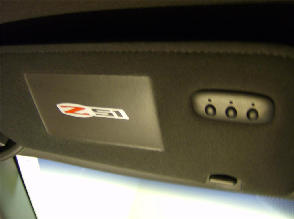 C6 2005-13 Corvette Z51 Sun Visor Decal Cover Set