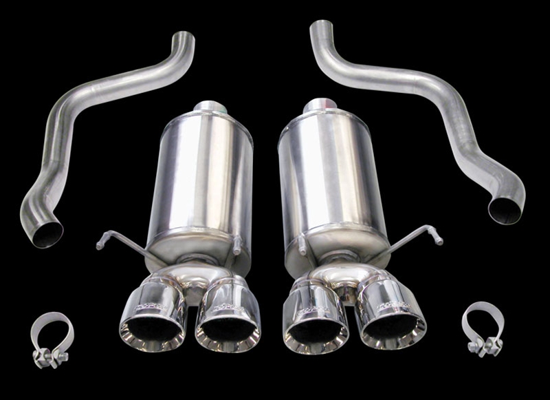 Corsa 09-13 Chevrolet Corvette C6 6.2L V8 Polished Xtreme Axle-Back Exhaust