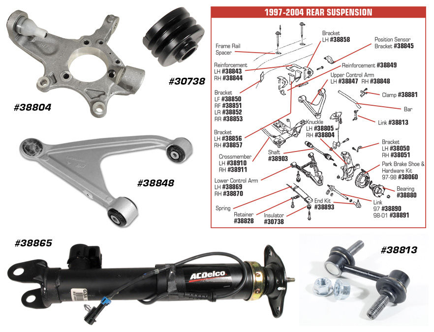 Shock Absorber. W/Sport Suspension, C5 Corvette