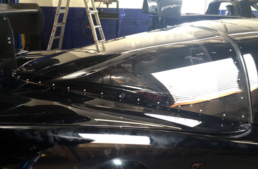 C7 Corvette Lexan / Plastic Replacement Light Weight Rear Hatch Glass, Factory Stock Dimensions