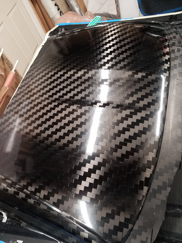Corvette C6 Carbon Fiber Roof Skin, Roof Replacement Outer Panel by Faircloth